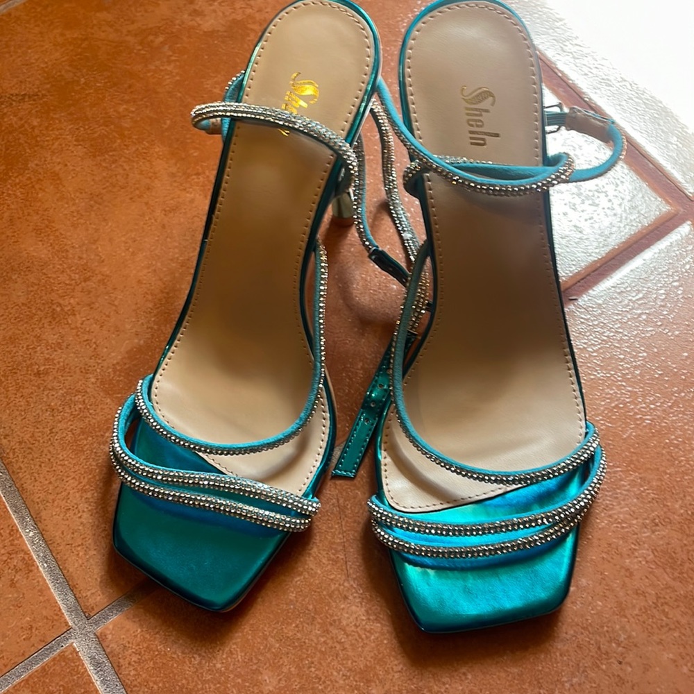 Blue stilettos